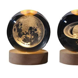 small Full Moon Night Light Crystal Ball