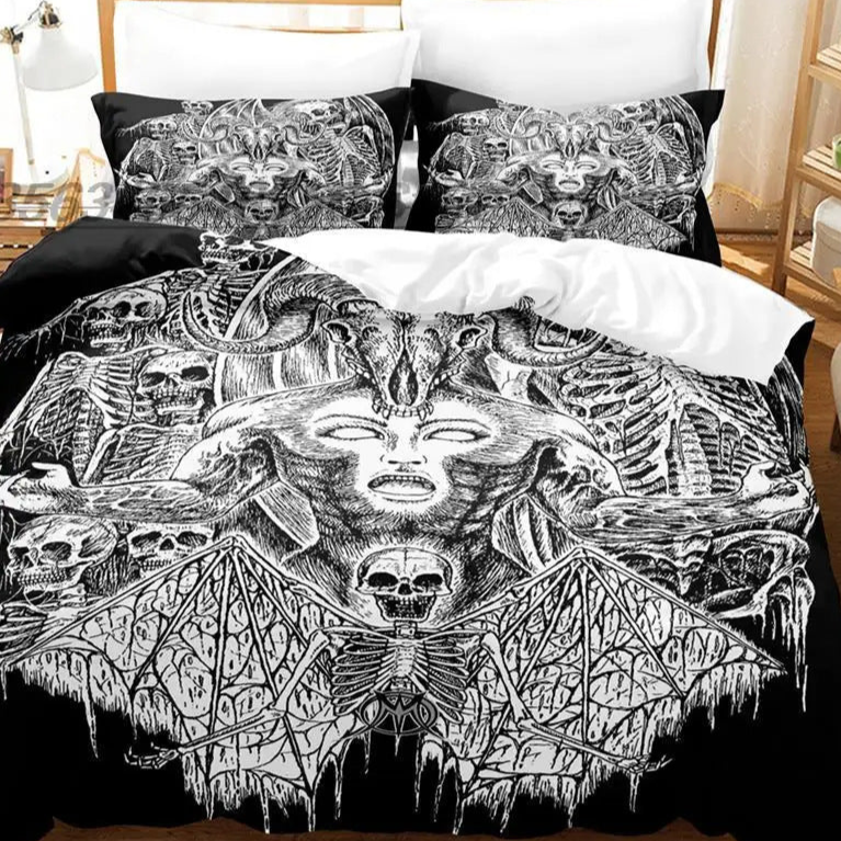 spooky halloween Gothic Bed Comforter Set