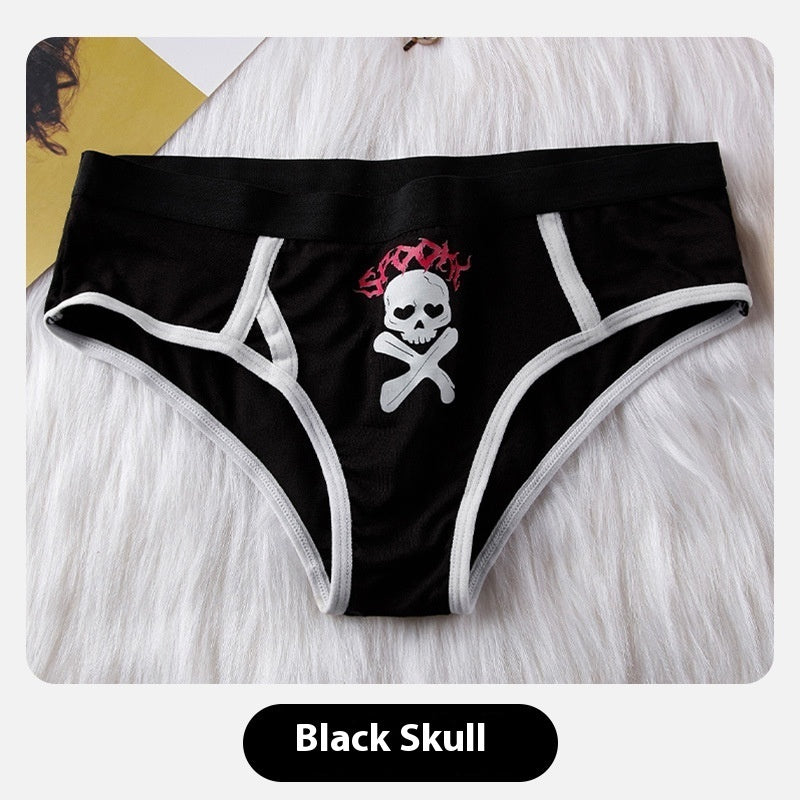 spooky Skull Panties Gothic Womens