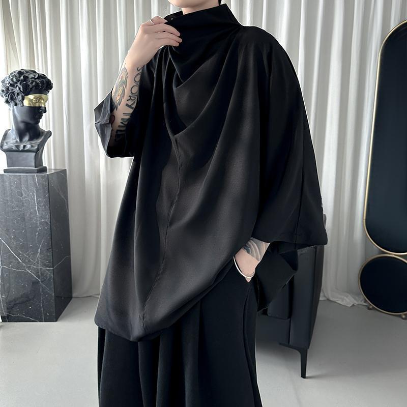 emo Gothic Oversized Short Sleeve Shirt