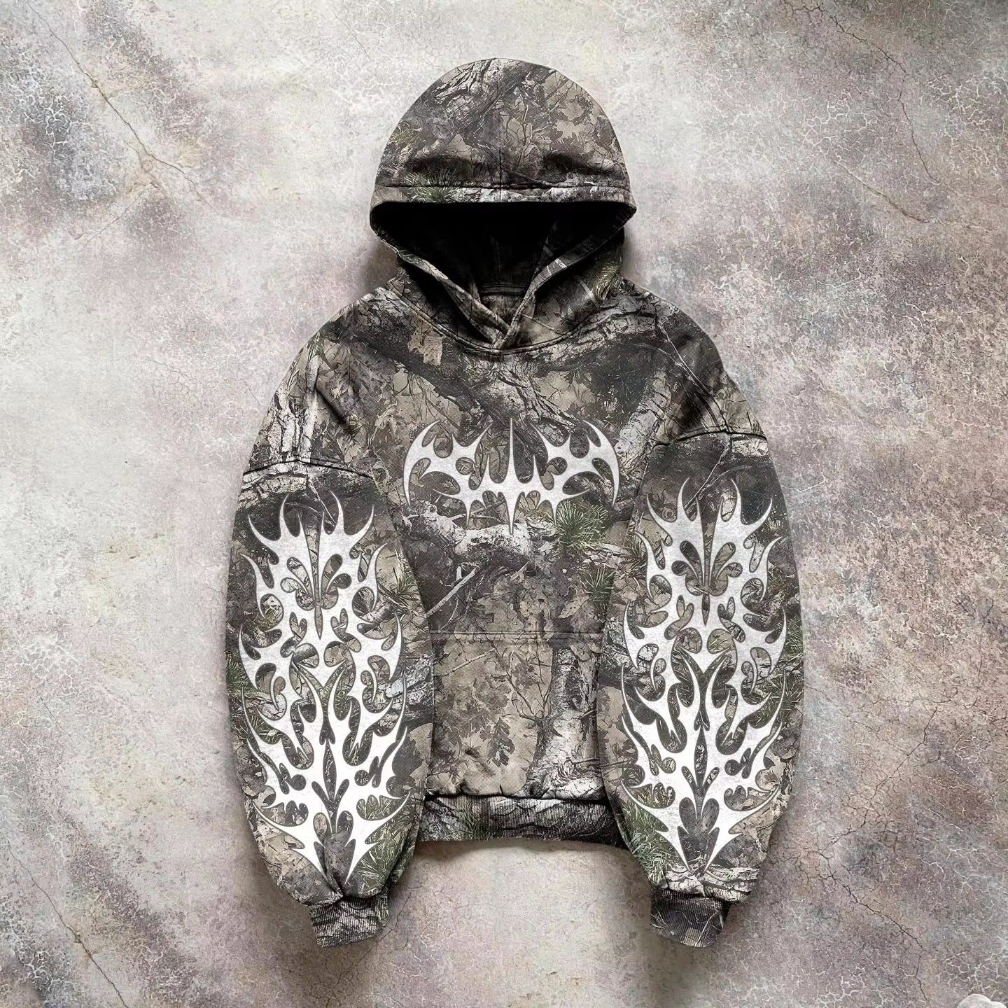 Washed Alternative Streetwear Hoodie