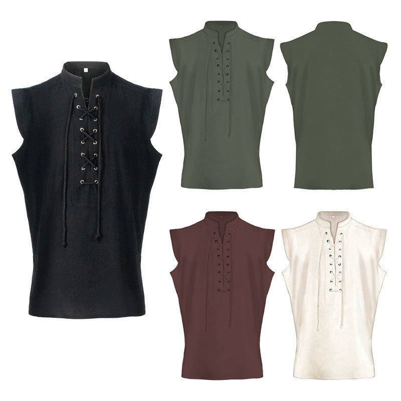 summer Black Short Sleeve Shirt for Men