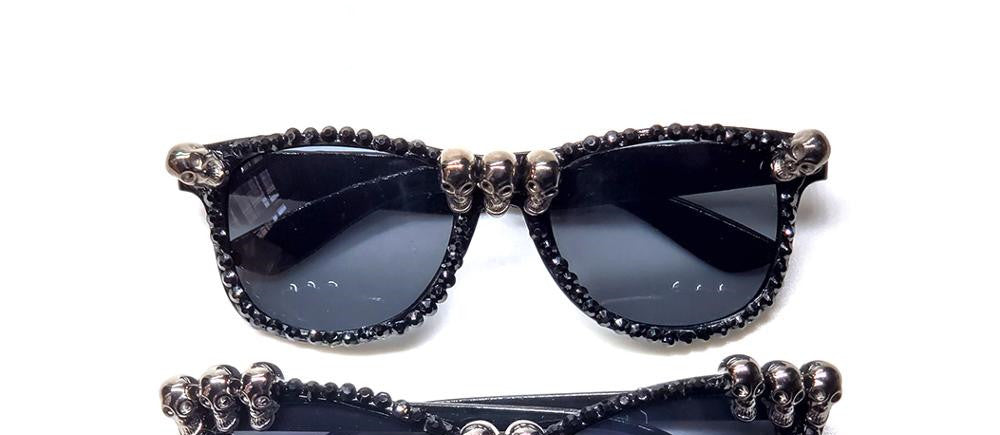 sunwear Rectangular Skull Sunglasses
