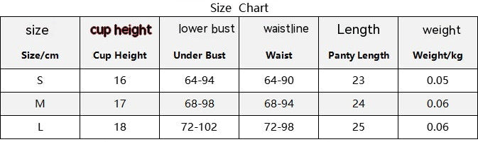 Black Casual Goth Underwear Set Two Piece