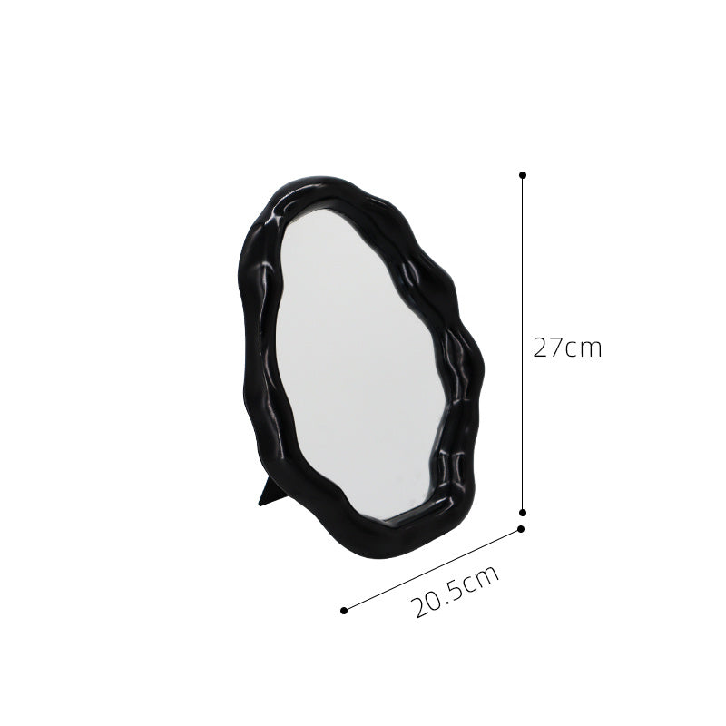 trendy Black Cyber Punk Goth Mirror