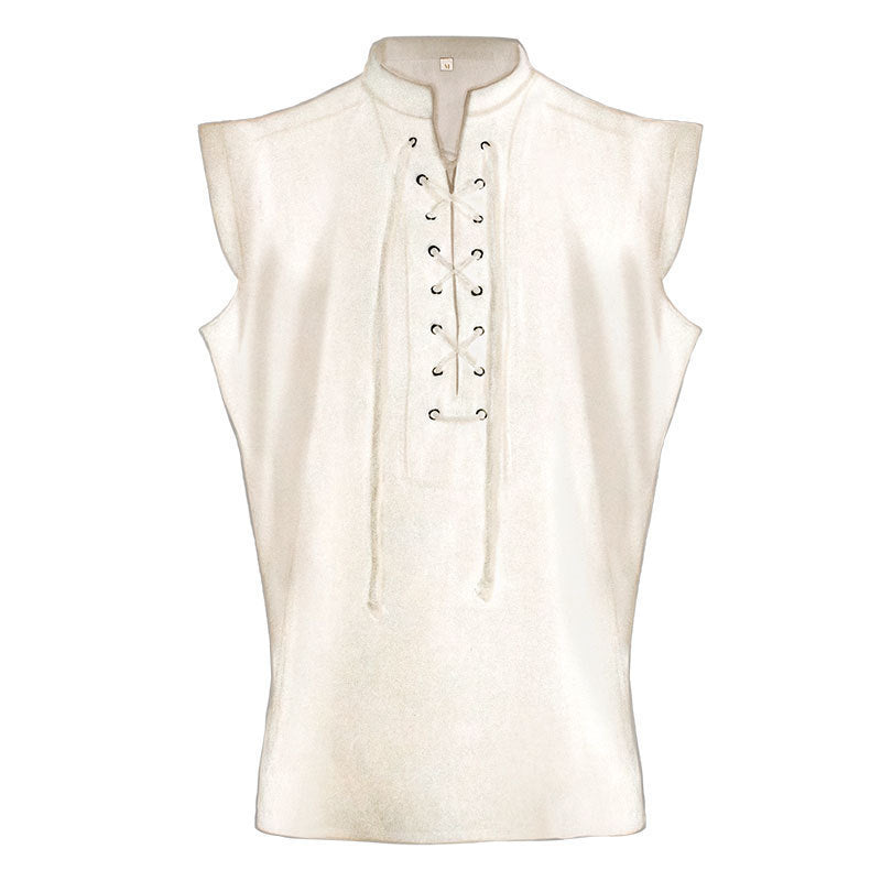 victorian Black Short Sleeve Shirt for Men