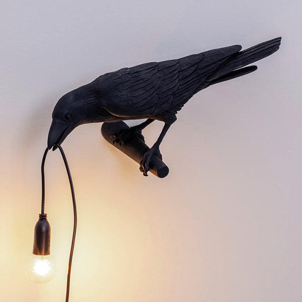 Gothic Crow wall Lamp