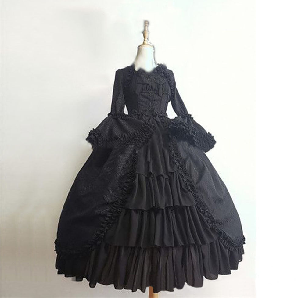 Black Victorian Prom Dress