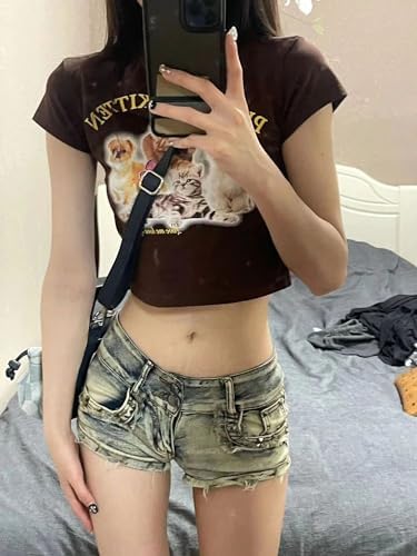 Low Waist Alternative Denim Shorts