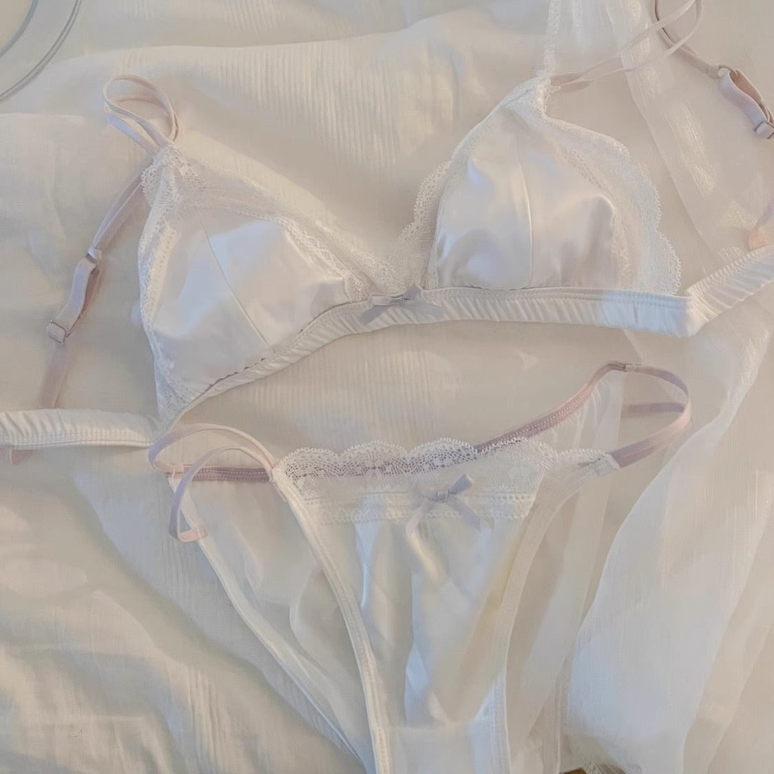 Alt Bralette Panties Set Satin