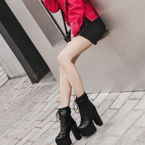 Alt Platform Combat Boots