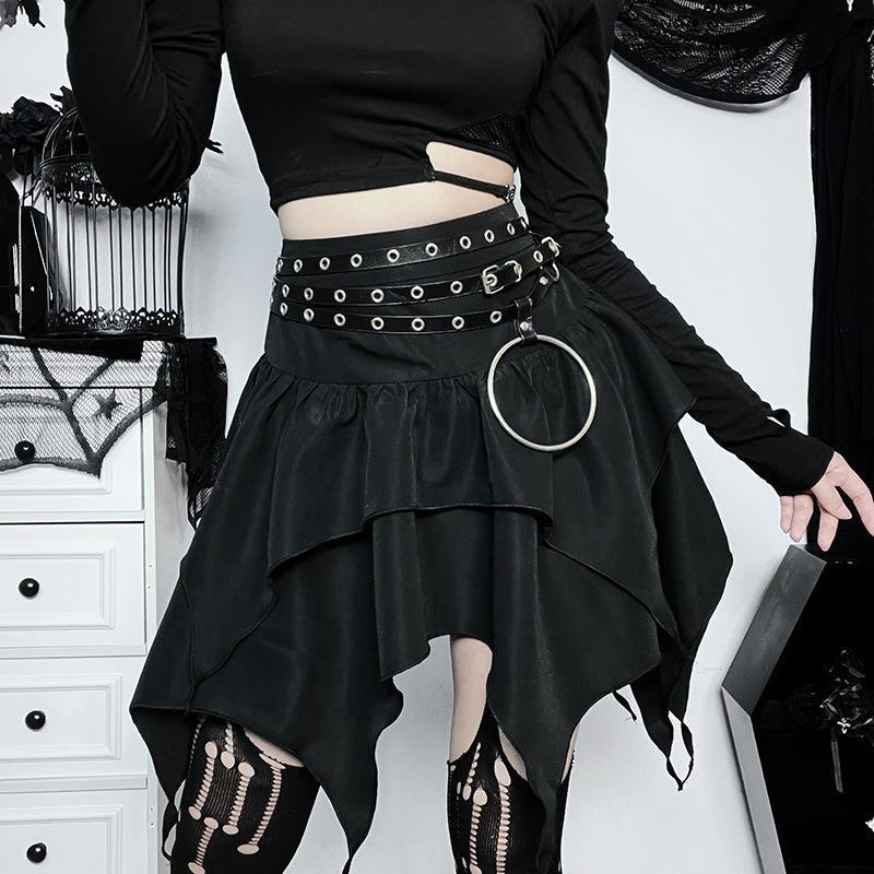 Bat Skirt Black Goth