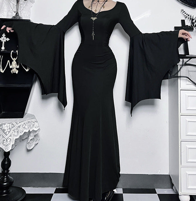 Bat Sleeved Maxi Dress