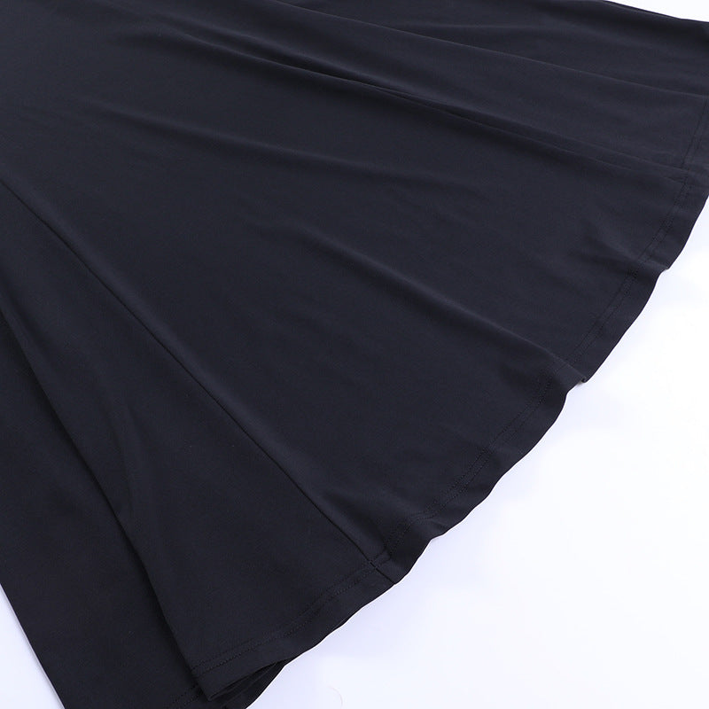 Bat Sleeved Maxi Dress black