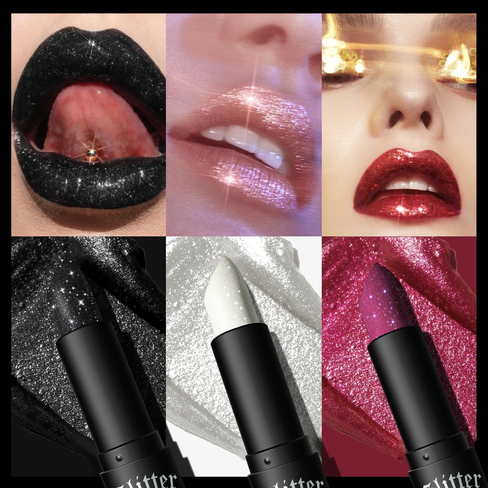 Black Lipstick Shimmering Gothic
