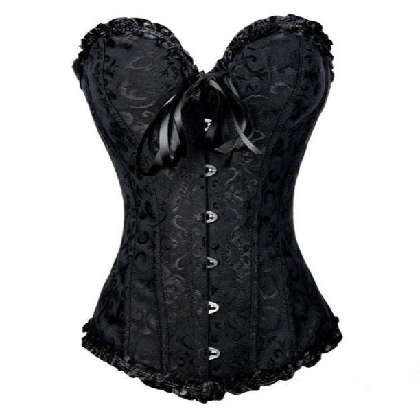 Black Goth Corset Plus Sizes