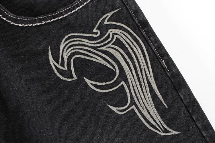 Black Goth Jeans with wings