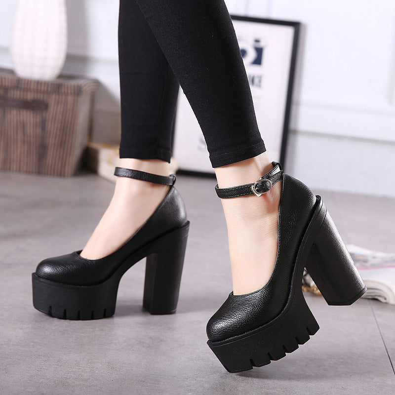 Black Gothic Lolita Heels
