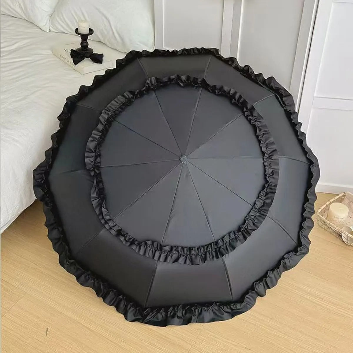 Black Gothic Parasol Womens
