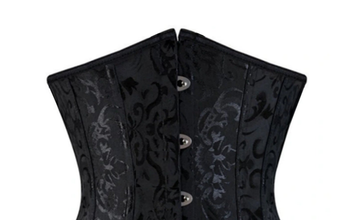 Black Goth Waspie Corset