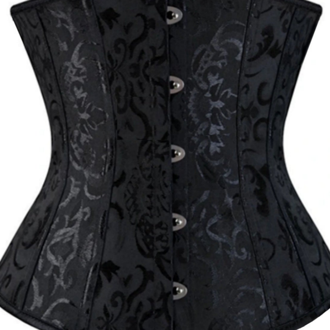 Black Goth Waspie Corset