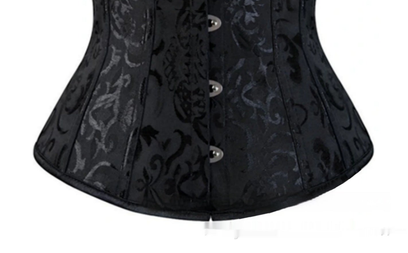 Black Goth Waspie Corset