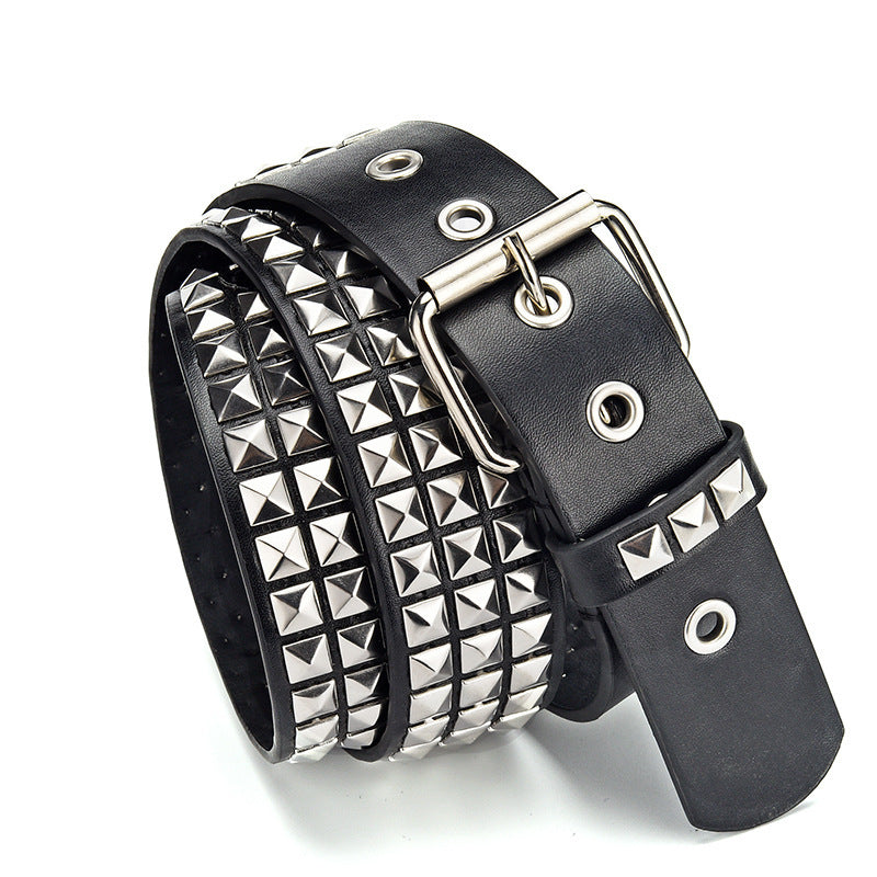 Black Goth Studded Belt