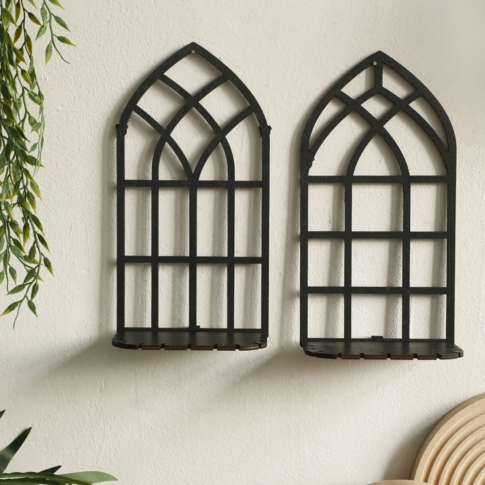 Black Gothic Bookcase for Wall