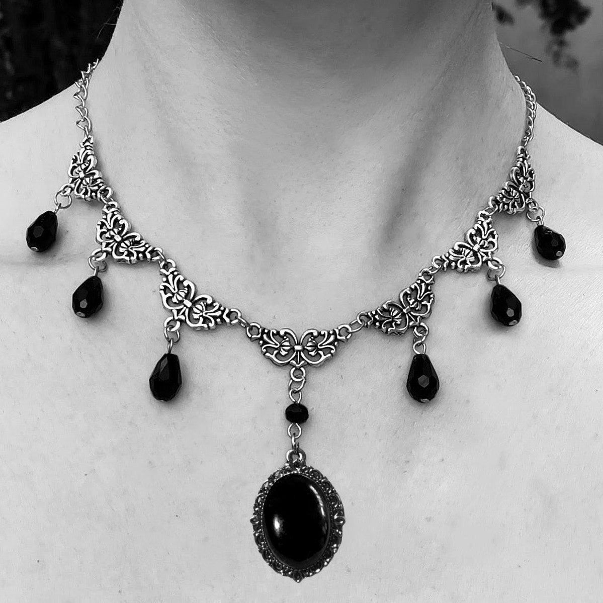 Black Gothic Victorian Necklace