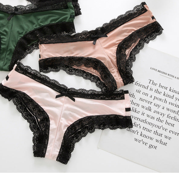 Black Pink Goth Panty