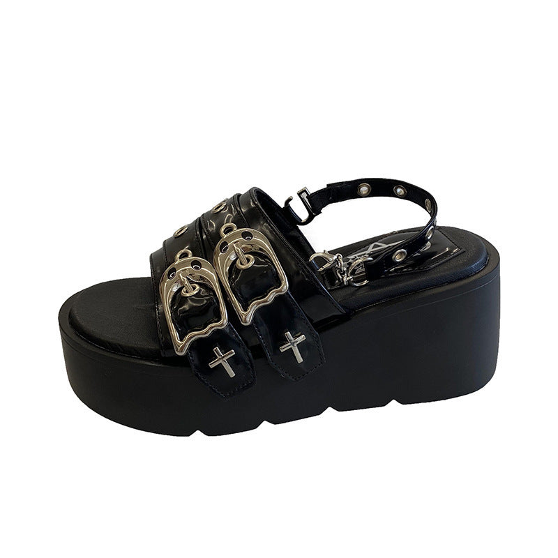 Black Platform  Birkenstock Sandals