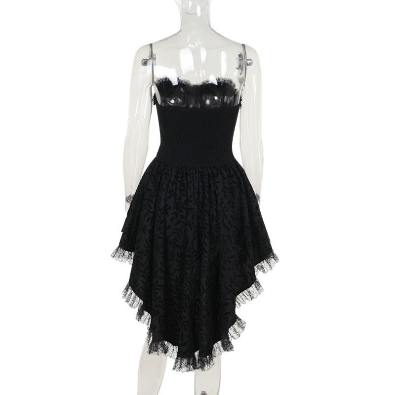 Puffy Black Prom Goth Dress