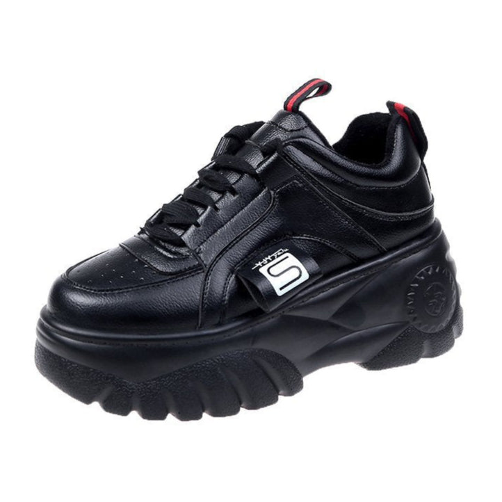 Black Red Punk Platform Sneakers S®