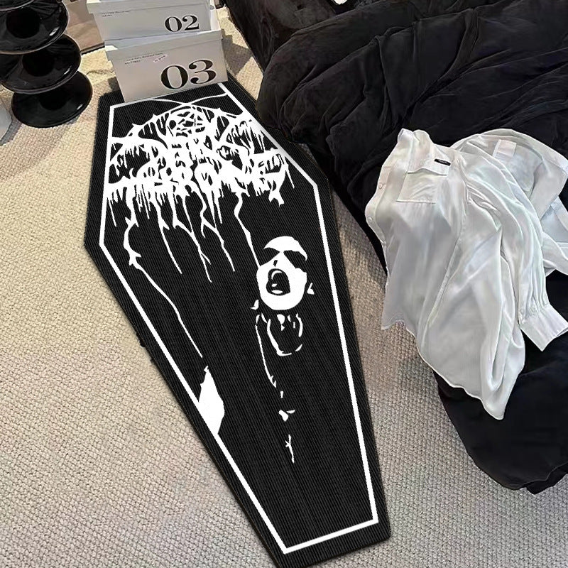 Black Screaming man Rug