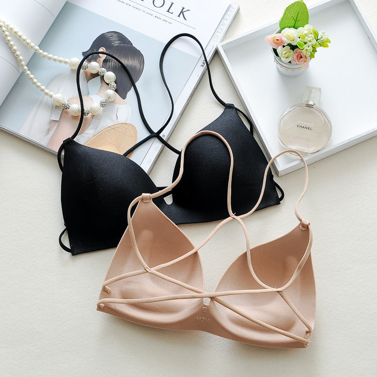 Black Seamless Gothic Bra