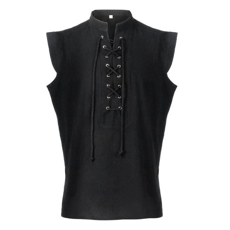 Black Short Sleeve Shirt for Men