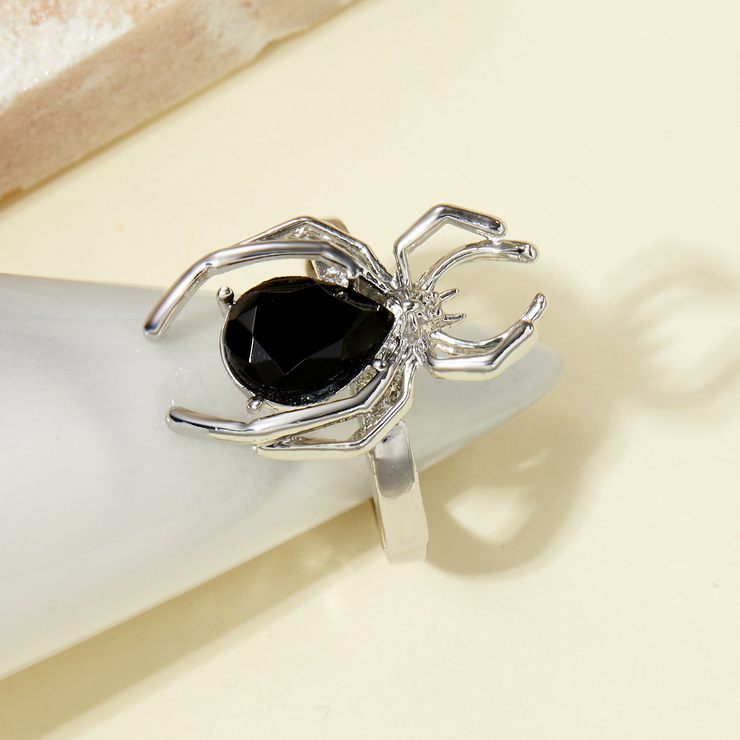 Black Spider Ring gemstone