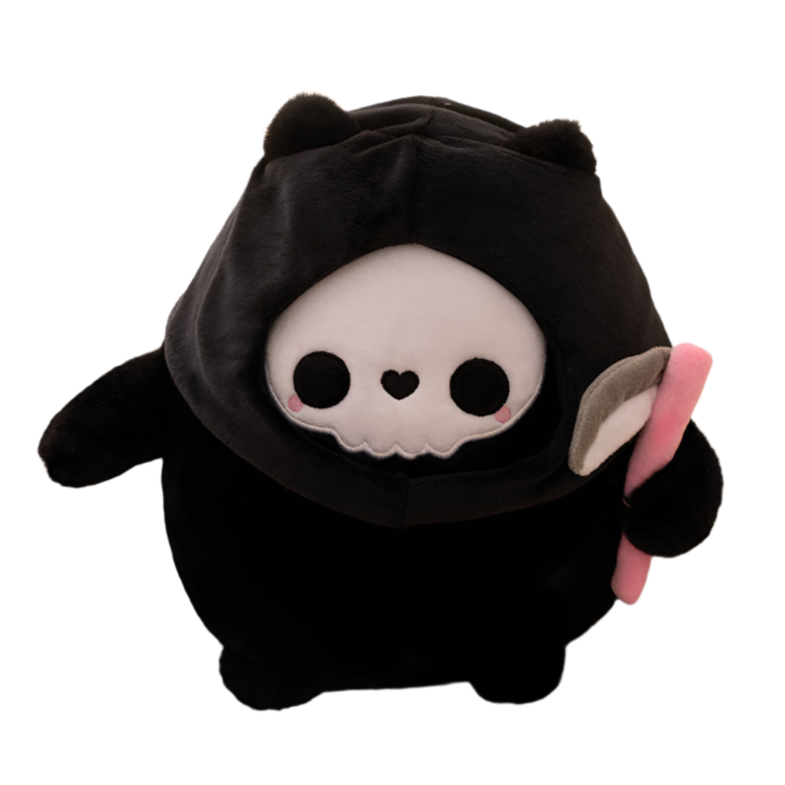 Black Skull hooded Bear Grim Reaper Plushie