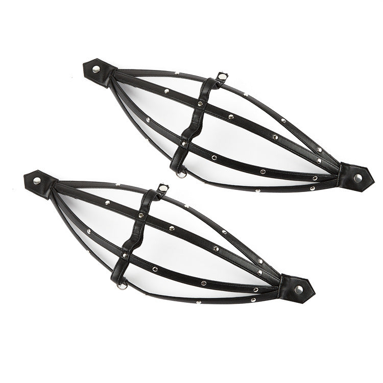 Black harness Corset with Choker