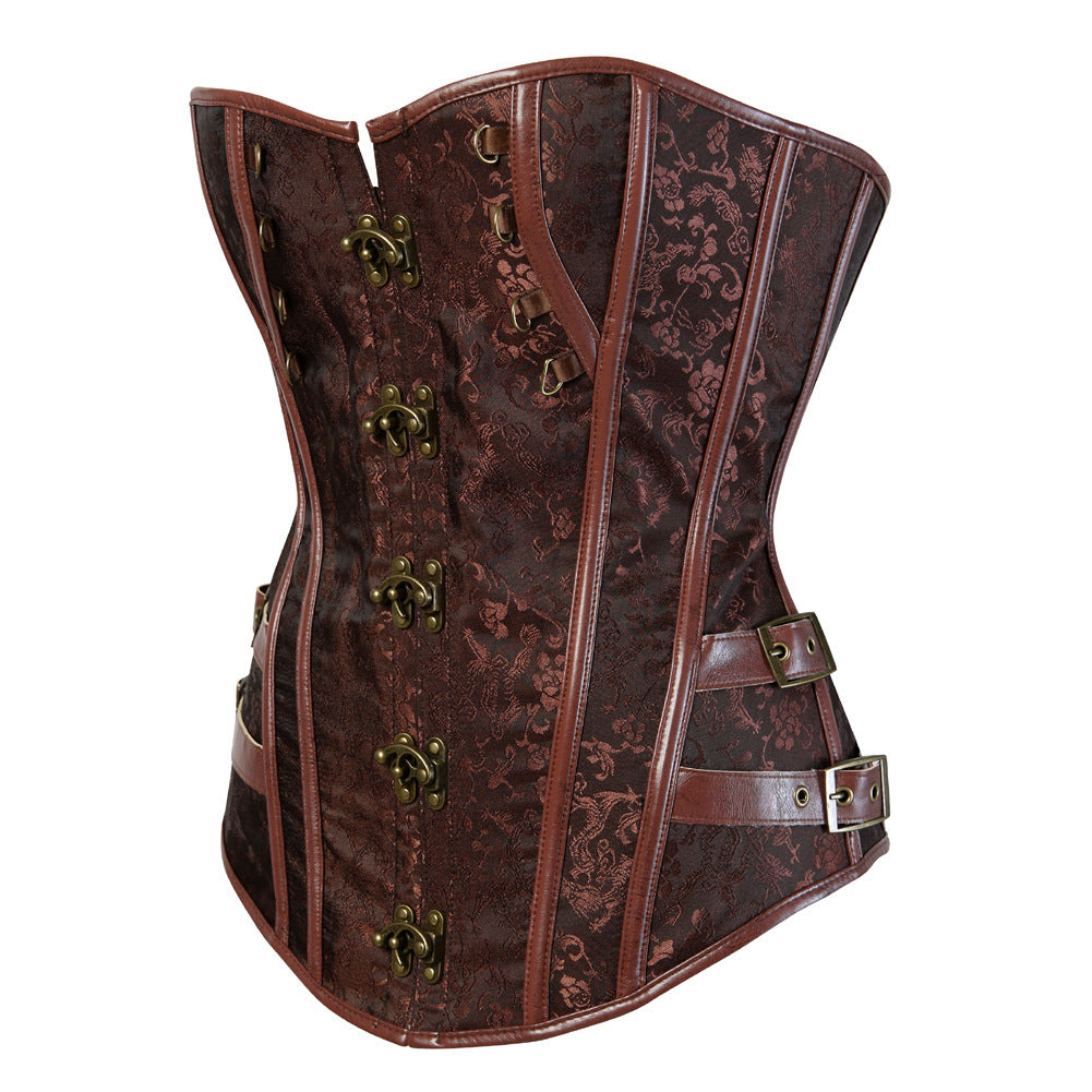 Brown Steampunk Corset overbust