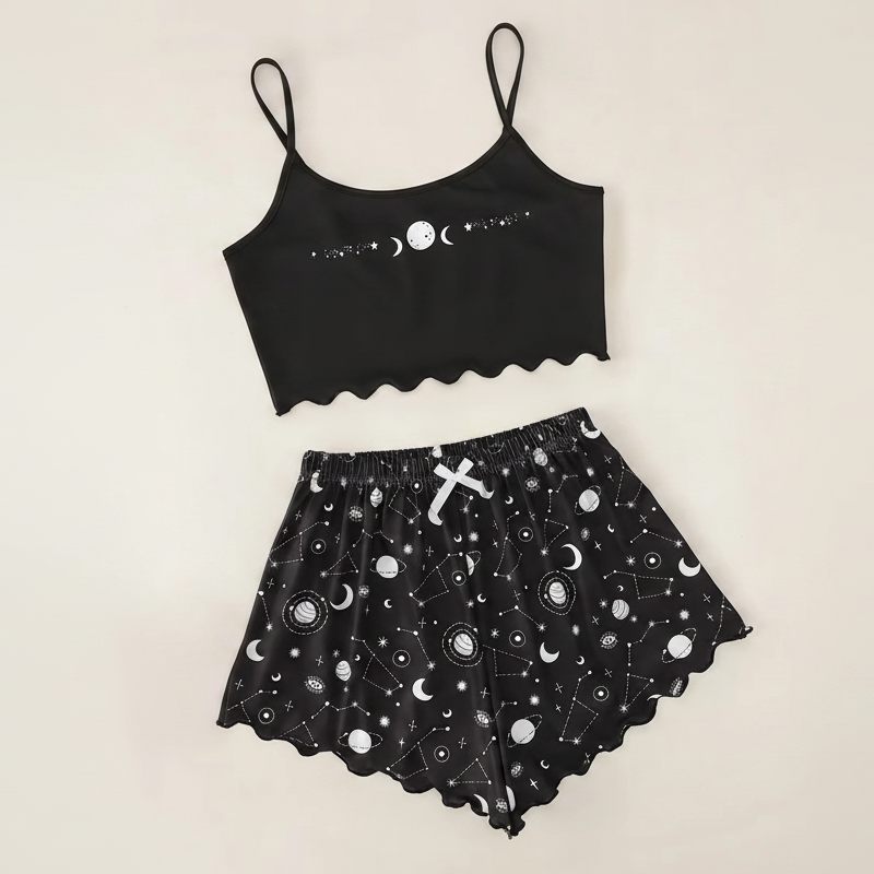 Celestial Moon and Sun Witchy Pj Set