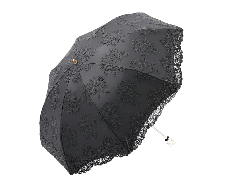 Embroidered Lace Parasol Gothic black