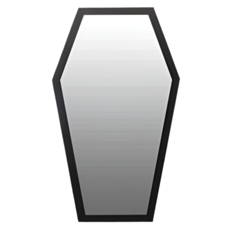 Goth Coffin wall hanging Mirror