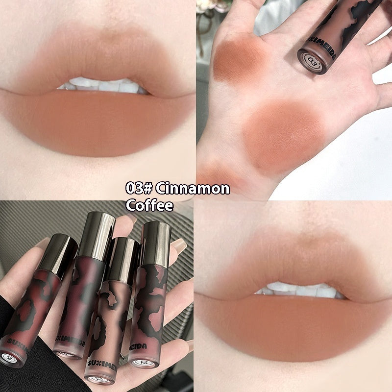 Gothic Bloody Dark Red Matte Liquid Lipstick