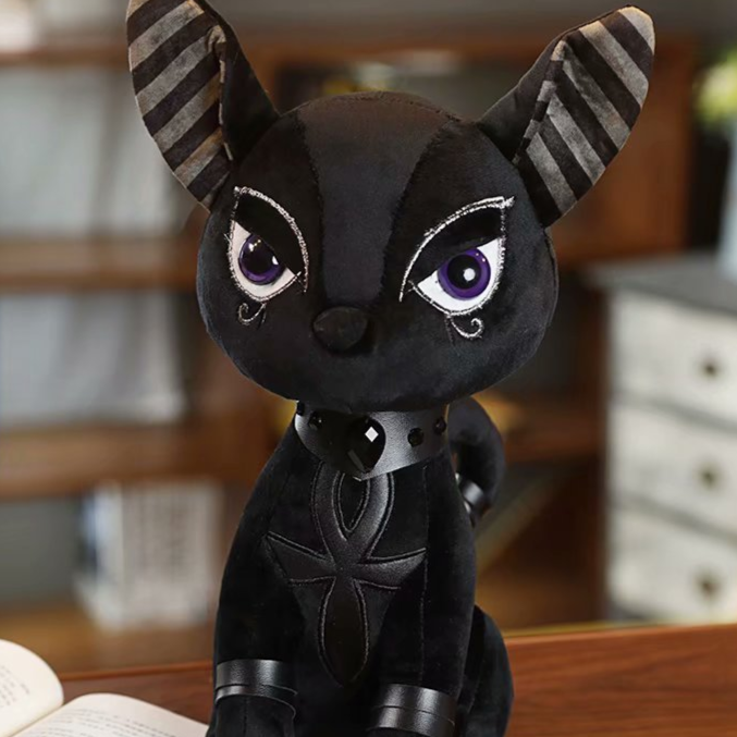 Goth Egyptian Cat Plush Toy