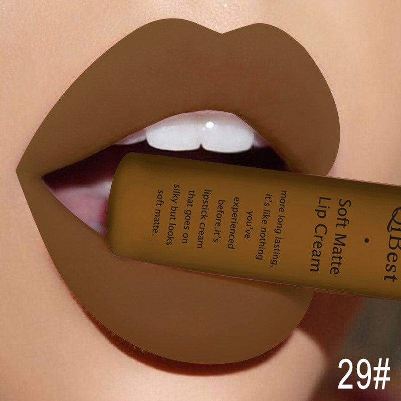 Goth Gray Lipstick Qibest Matte