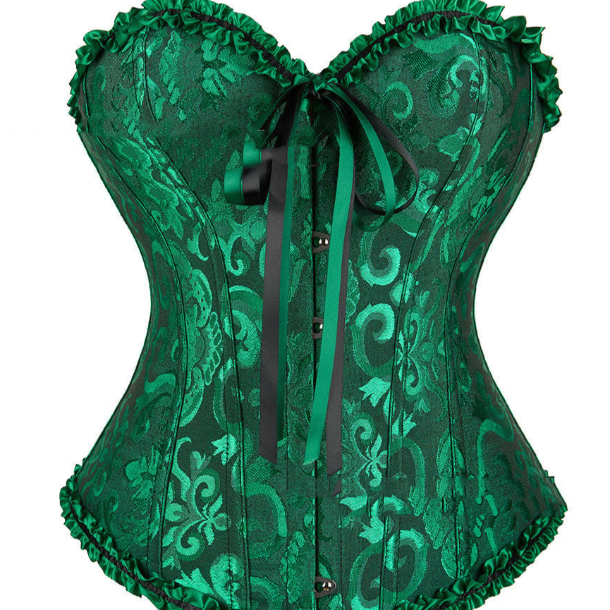 Goth Green Corset Overbust top