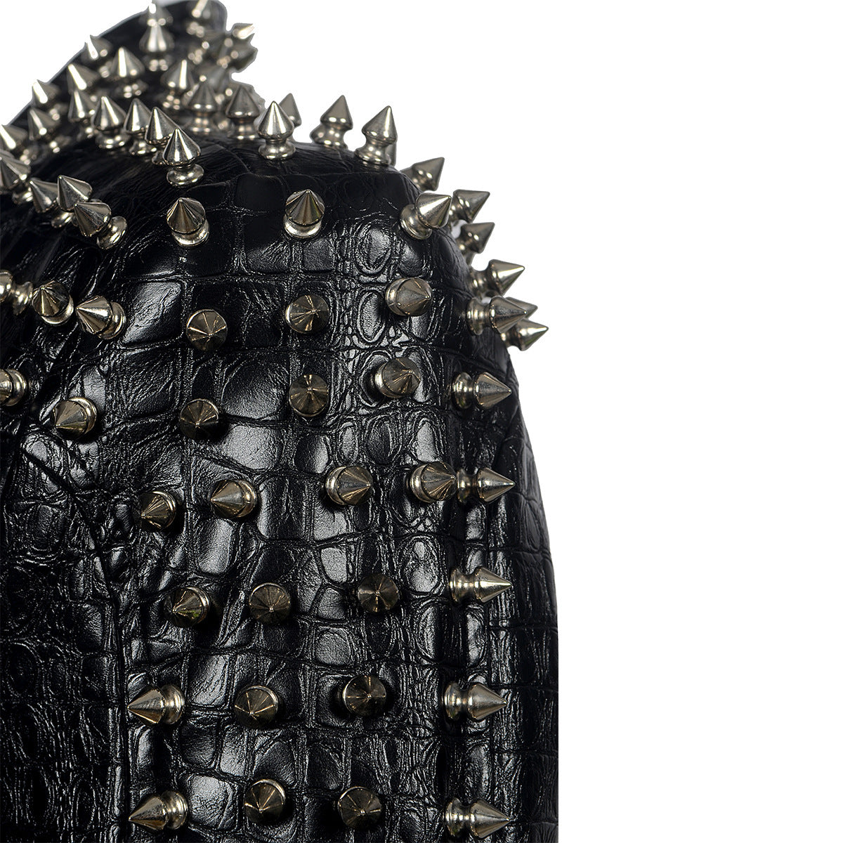 Goth Leather Jacket with Spikes for Women 