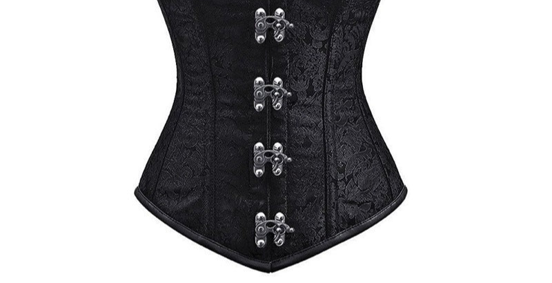 blouse Goth Overbust Corset with Straps