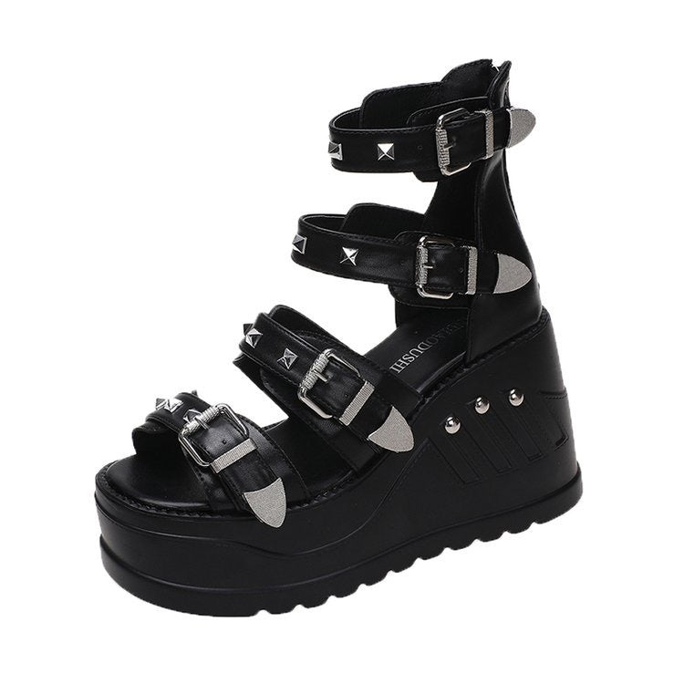 Goth Platform Sandals Womens